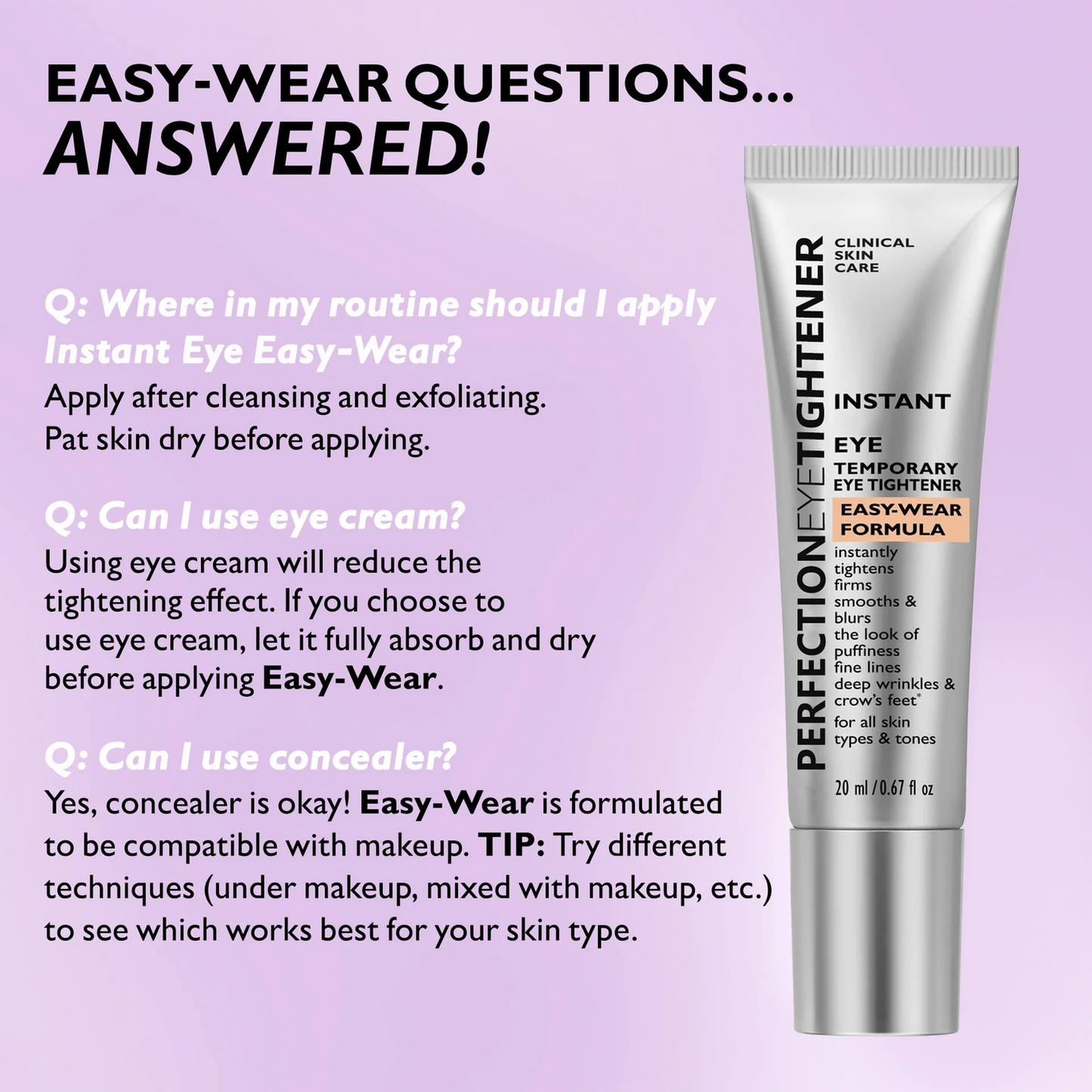 Final 3 Hours: 60%OFFđ„ Instant Eye Tightener Easy-Wear Formula With Brush Free!
