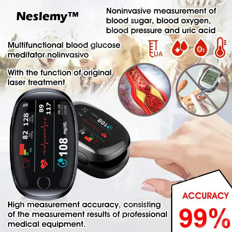 🔥【OFFICIAL STORE】Neslemy™ Non-Invasive Blood Glucose Meter[99.9% Accuracy]